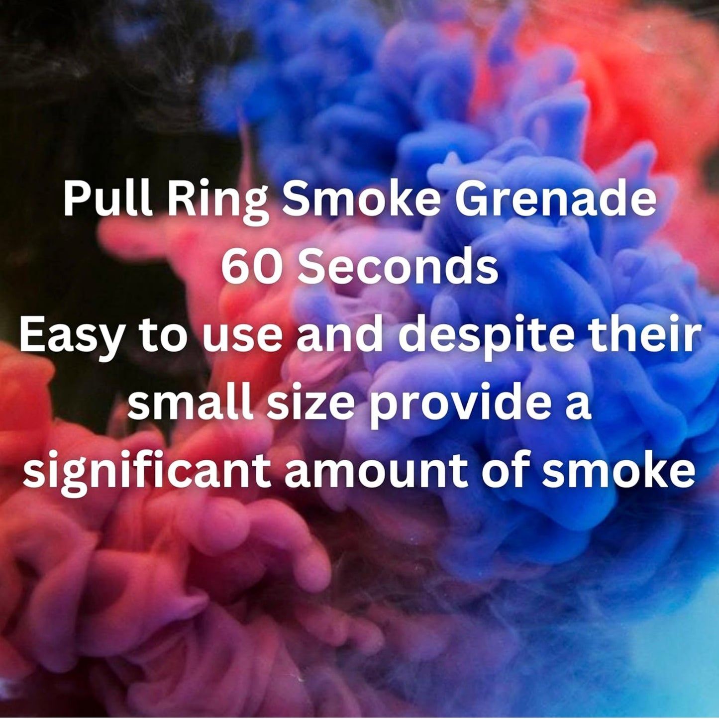 4 Pack Black Smoke Flares – 60 Second Duration | High Density Smoke Bombs UK | Photography, Events, Dramatic Effects