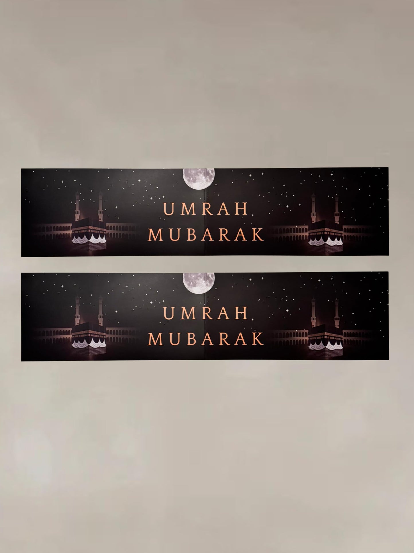 Umrah Mubarak Black Banner