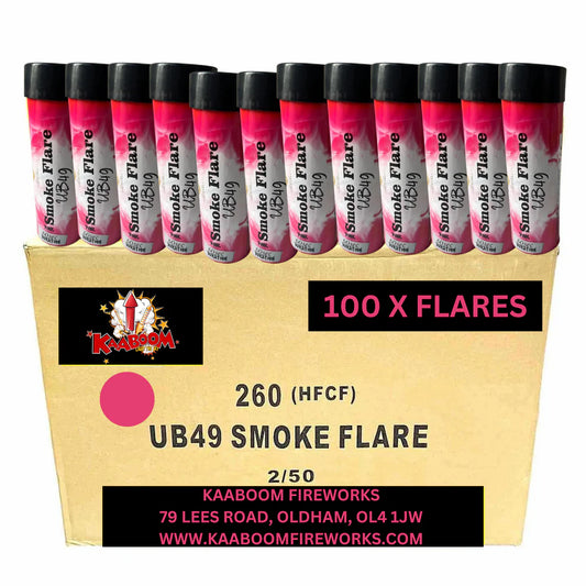 100 x Pink Smoke Grenades (60 seconds) - 100 x £3.00 each - wholesale smoke flares