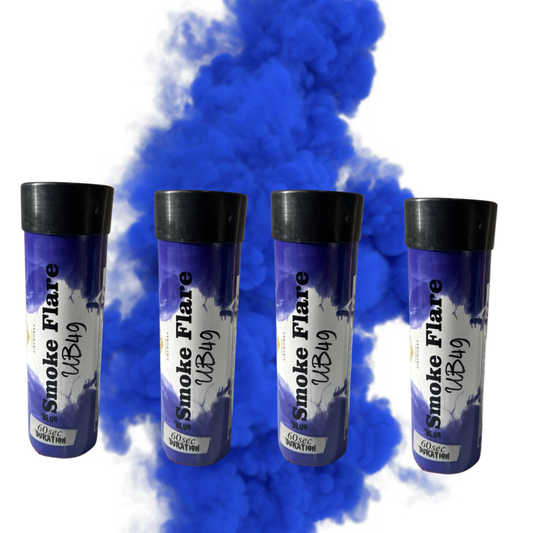 4 Blue smoke flare 60 seconds