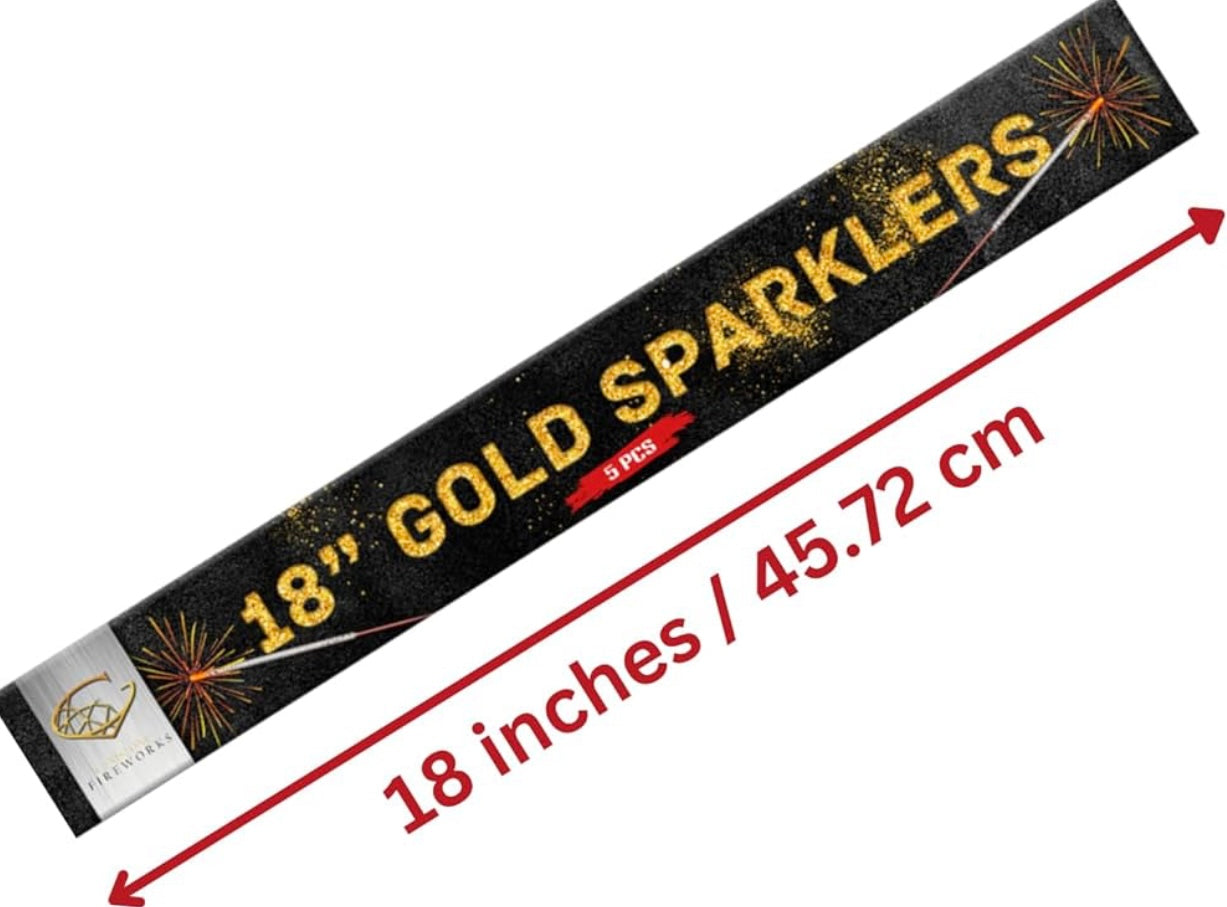 18 Inch Wedding Sparklers – Long Burn | Premium Sparklers UK | Weddings, Birthdays, Bonfire Night, New Year Celebrations