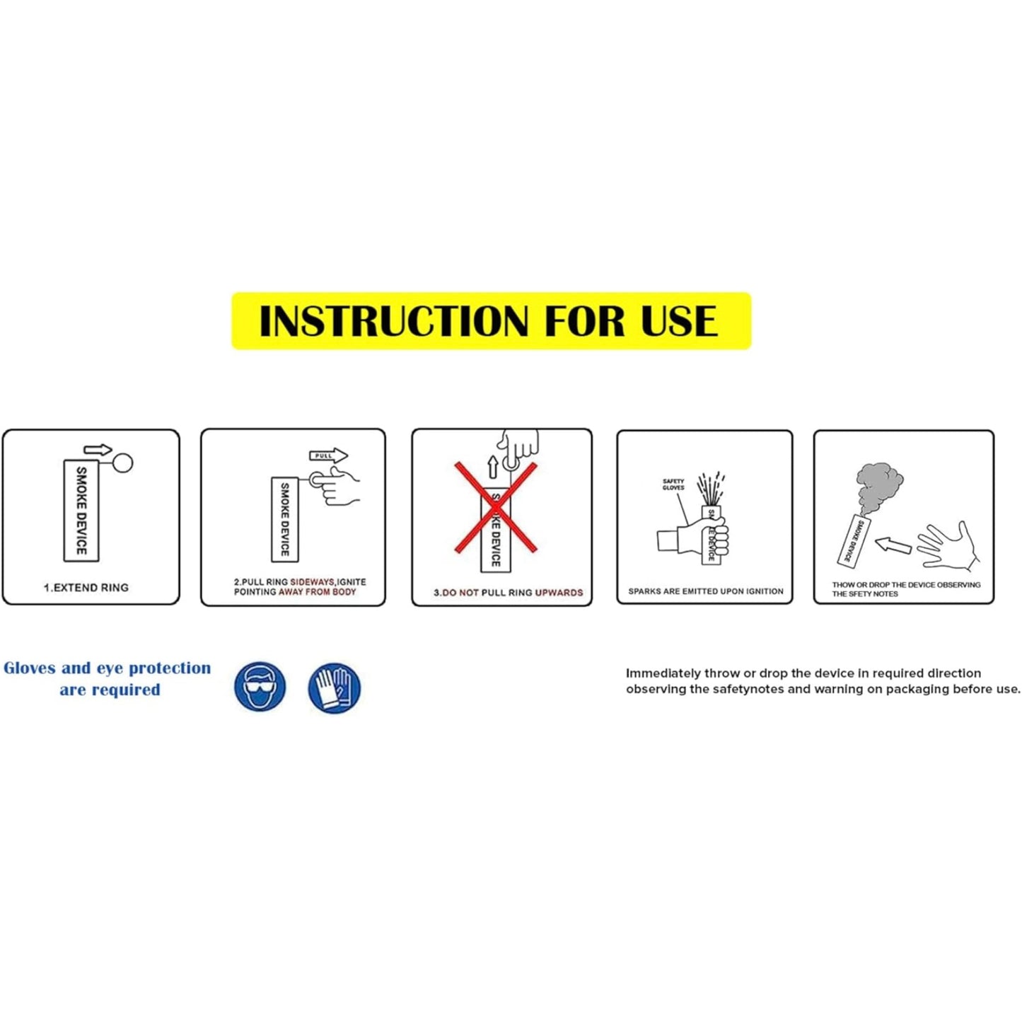 4 Purple smoke flare 60 seconds