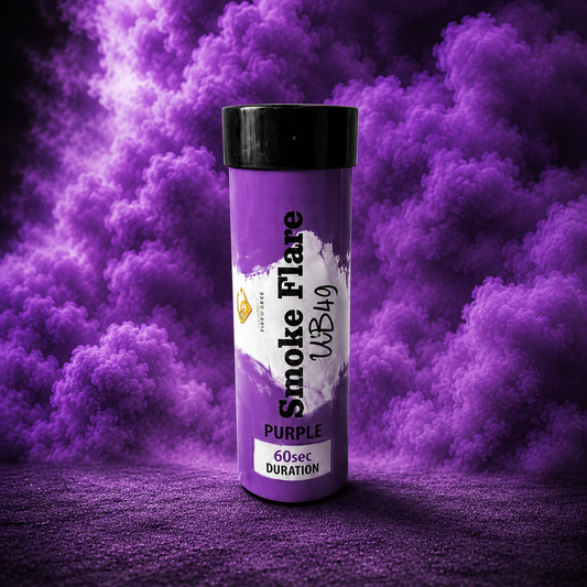 Single purple 60-Second Smoke Flare