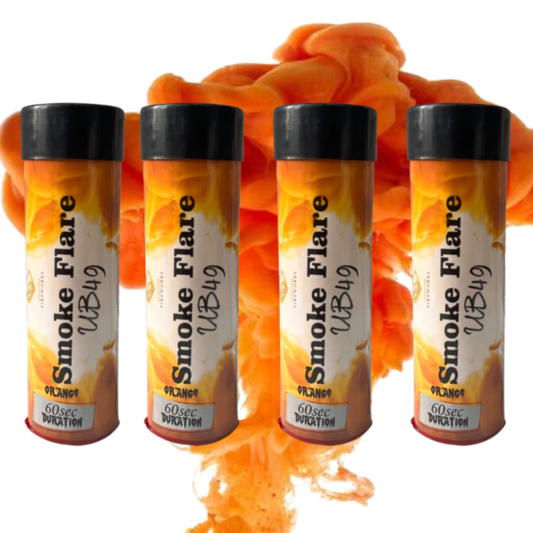 4 Orange smoke flare 60 seconds